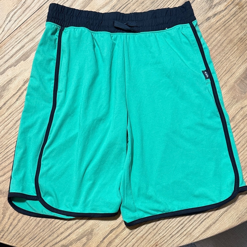 Abercrombie Kids Green and Black Trim Shorts